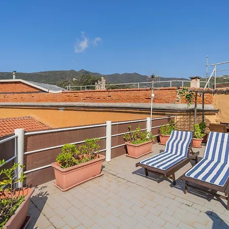 012 - Loft Terrazza Privata Gigante, In Centro A 100m Dal Mare E * Moneglia